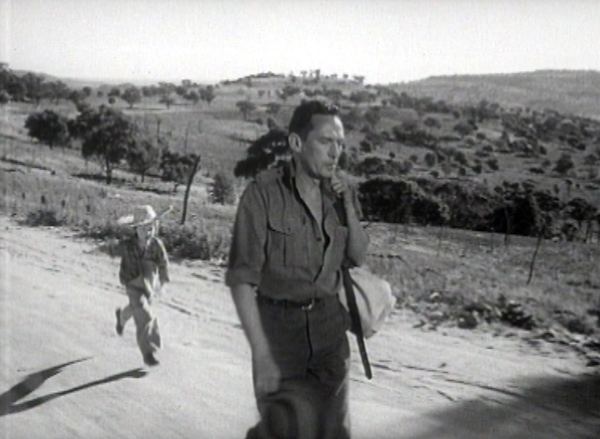 A scene from the movie, the Shiralee; filmed in Scone, 1956.