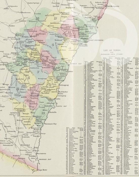 Map of the Counties of NSW in 1829. Courtesy of the National Library of Australia. External reference number: CDC-10510783.