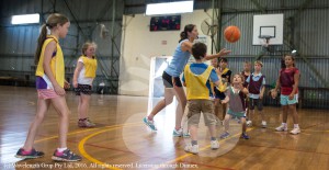 JUMP BALL: Scone junior basketball practice. Photographer: Katrina Partridge.