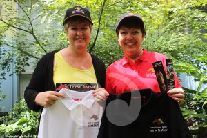 Lee Watts and Jan Kelaher with new Horse Festival merchandise