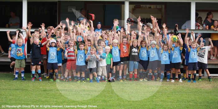 Scone Junior Rugby Union players at Aberdeen