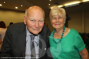 Dr John Paradice OAM with wife Bobby at the Australia Day celebrations in Scone