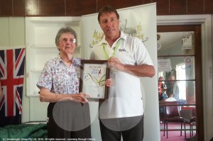 Barbara Wightman, Achiever of the Year with Greg Donovan, Australia Day Ambassador.