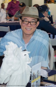 Mr Teo Ah Khing from the China Horse Club enjoying the Magic Millions sales