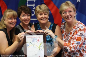 The team from Scone Neighbourhood Resource Centre: Jaala Presland, Jan Kelaher, Lee Watts and Belinda McKenzie with their recent Australia Day award