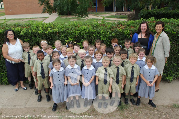 Kindergarten students at Scone Grammar School: Back Left-right: Teacher Ms Margie Hart, Will Gough, Arabella Patterson, Molly Carrington, Shereen Jawaad, Elsie Kennedy, Mia Fernandes, Darcy Bragg, Jarvis Flanagan, teacher Julie Jones and teacher Sally O’Regan. 3rd Row Left-right: Ollie Shearman,Charlie Porch, Sara Baber, Oliver Scott, Jasmine Fleming, Kenzie Hails, Tayla Badenhorst, Rory Flanagan. 2nd Row left-right: Gile Murehwa, Mia Bower, Oliver Grabham, Edo Dawson, Yeagan Stewert, Oliver Green, Jovi Watson, Pippa Saunders. 1st Row left-right: Amelia Shann, Holly Elliott, Amelia Beard, Will Gillett, Zac Gillett, Freddy Paradice, Zoe Figallo.