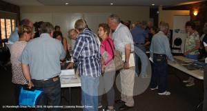 People attending the RMS consultation sessions for the bypass and rail overpass.