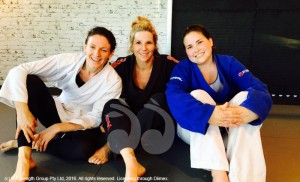 Women's Jiu Jitsu starts in Scone: Sarah Donegan, coach Kim Eadie and Y'ael Lennon.