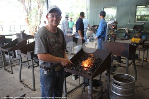 Kace Potter has just started his second year in the farrier course at Scone TAFE