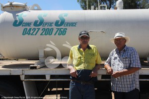 Council Closes Septic Services: Eddie Bridge, owner of Scone Septic Service and Jack Smolders who lives on Bunnan Road and has a septic tank