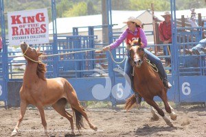 Ladies Championship Winner of the 2016 king of the Ranges. Moments after catching the prize in the Wild Horse Catch Event