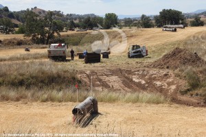 Preparing the course for the Scone Horse Trials