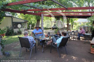 Relaxing around the Victoria Hotel, Moonan