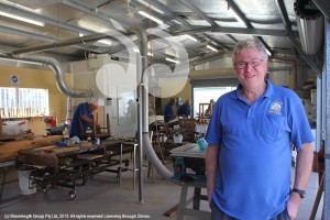 Greg Newling welcomes blokes to the Men's Shed