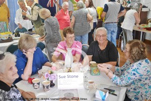 Assessing local antiques: Louise Gill, Vicki Cutting, Shirley Bevan, Dayle Wesley and Sue Stone at the Merriwa Collector's Roadshow.