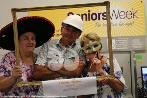 Seniors Week at the Scone Neighbourhood Resrouce Centre with Barbara Lowrie, Murray Armstrong and Helen Madden.