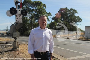 Hon Joel Fitzgibbon, federal member for Hunter demanding to know why the overpass in Scone has not been built.