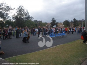 The dawn ANZAC service at Aberdeen was well attended.