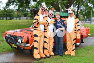 Variety Club members Darryl Rossington, Steve Guihot, Horse Festival president Lee Watts and Ian Bishop.