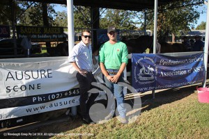 Luke Voker from Ausure and Professional Farriers Association President and Scone local Mick Fitzgerald
