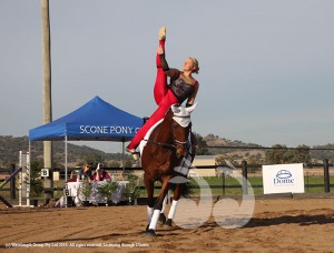 Melissa-Jane Thompson during her advanced freestyle event riding Indigo.