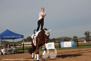 Nicole Connor riding Indigo during the advanced compulsory event.