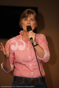 Sally Mitchell was the first female to win the traditional section of yarns at the Imperial Hotel during Tamworth Country Music Festival. Photographer: Mandy Kennedy.