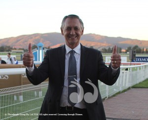 Peter Snowden, trainer of the Pajaro the winner of the 2016 Emirates Park Scone Cup.