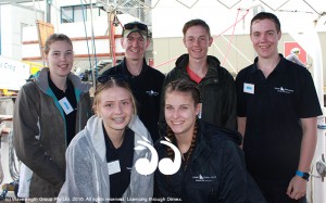 Last year's crew: Back: Elodi Turri, Lachlan White,  Campbell Jones and Josh Quinn. Front: Rachel Tillemans and Emily Tower.