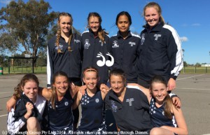 Scone and District Netball under 14s representative netball team.