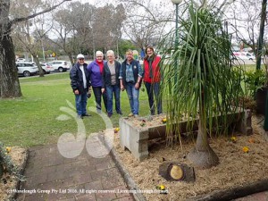 Club members Barbara Mailer,Jenny Woodley,Carolyn Carter, Leah Marchant and Mary-Jane Blake.