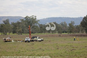 The next phase of surveying and sampling begins for the Scone bypass, at the southern approach of the bypass off the New England Highway.