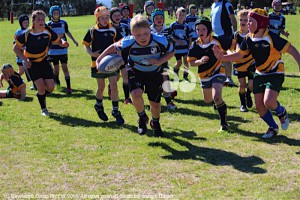 Shiv Porter showing strength against Coonabarabran.