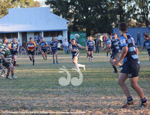 Scone passing wide in the last few minutes of the match against Barraba