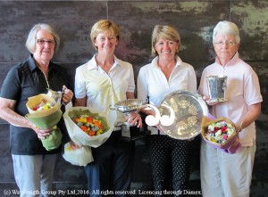 Scone Ladies Golf Campionships: Judy Camody 3 winner, Lyn Banks Club Champion, Jule Leckie nett winner and Norreen Marshall division2 and veterans winner.