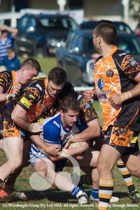 John Johnson holds the ball in their win over the Aberdeen Tigers.