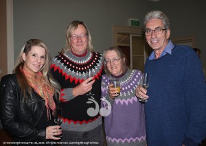 Kim Eadie, Garry Willgoose, Veronica Antcliff and director Phil Charley at the opening night of the Boor Hug.