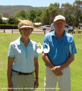 Lyn and Rross Banks, Scone GOlf Club mixed foursome champions.