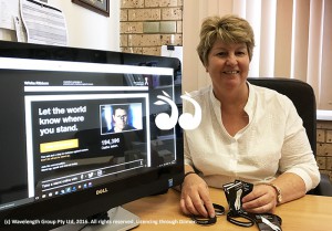 Lee Watts urges poeple to buy a white ribbon from the Neighbourhood Centre and combat domestic violence.