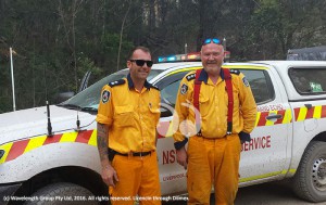 Deputy Group Captain Ron Bradley from Merriwa and Captain David Coe from Scone.