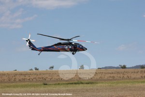 The flyby over the airstrip to ay goodbye to family and friends.