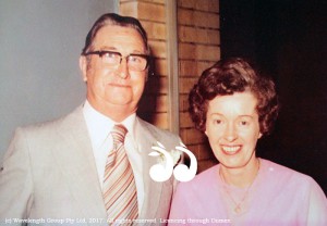 The late Judith Jane Flaherty (nee Stafford) with her late husband Purvis "Roy" Flaherty.