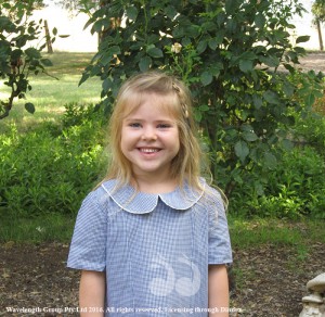 Belltrees 2017 Kinder class of one April Tyler. Photo courtesy of Belltrees Public School