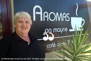 Susan Millgate said Aroma's cafe in Murrurundi.
