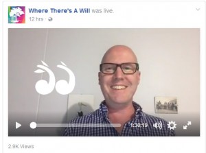 Geoff Ahern, crisis mental health expert, fielded questions on Where There's A Will's Facebook page last night.