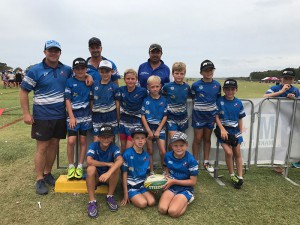 The team of under 10 boys who finished in the top four for the state. Back – Aaron Watts, Declan Wintle, Andrew Brown, Harry Warner, Lachie Hails, Shaun Seckold, Baxter Keats, Kai Watts, Jayden Seckold, Henry Dahmes. Front – Toby Brown, Will Foley, Archie Seckold