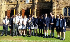 Young leaders from the Upper Hunter at St Peter's College in Adelaide for the National Student Leadership Summit.