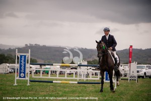 Heath Ryan at the twighlight jumping during the Scone Horse Trials on the weekend.