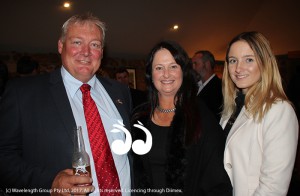 Jason Martin with wife Lisa Martin, the 2017 VIP of the Scone Horse Festival and daughter Jess.