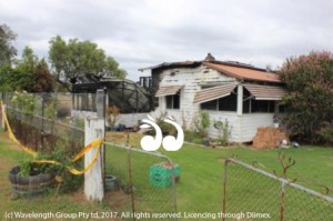 The Quigley Street house in Merriwa which was deliberately set alight.